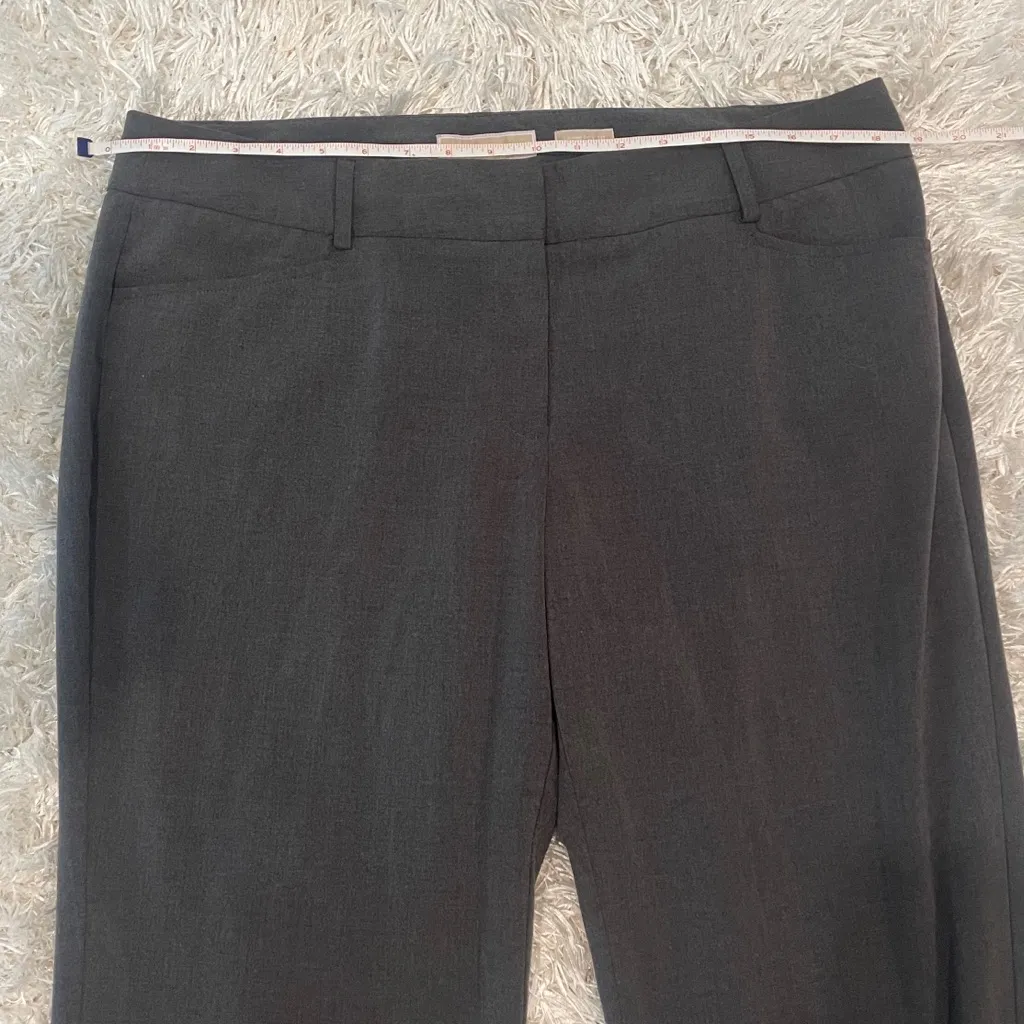 MICHAEL Michael Kors Grey Gramercy Fit Dress Pants Straight Leg Small women’s - Image 14