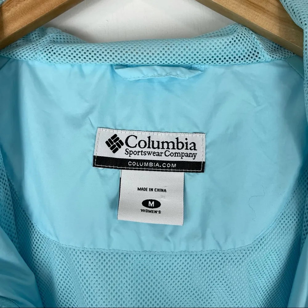Columbia Blue Omni Shield Zip Wind Rain Jacket - Image 5