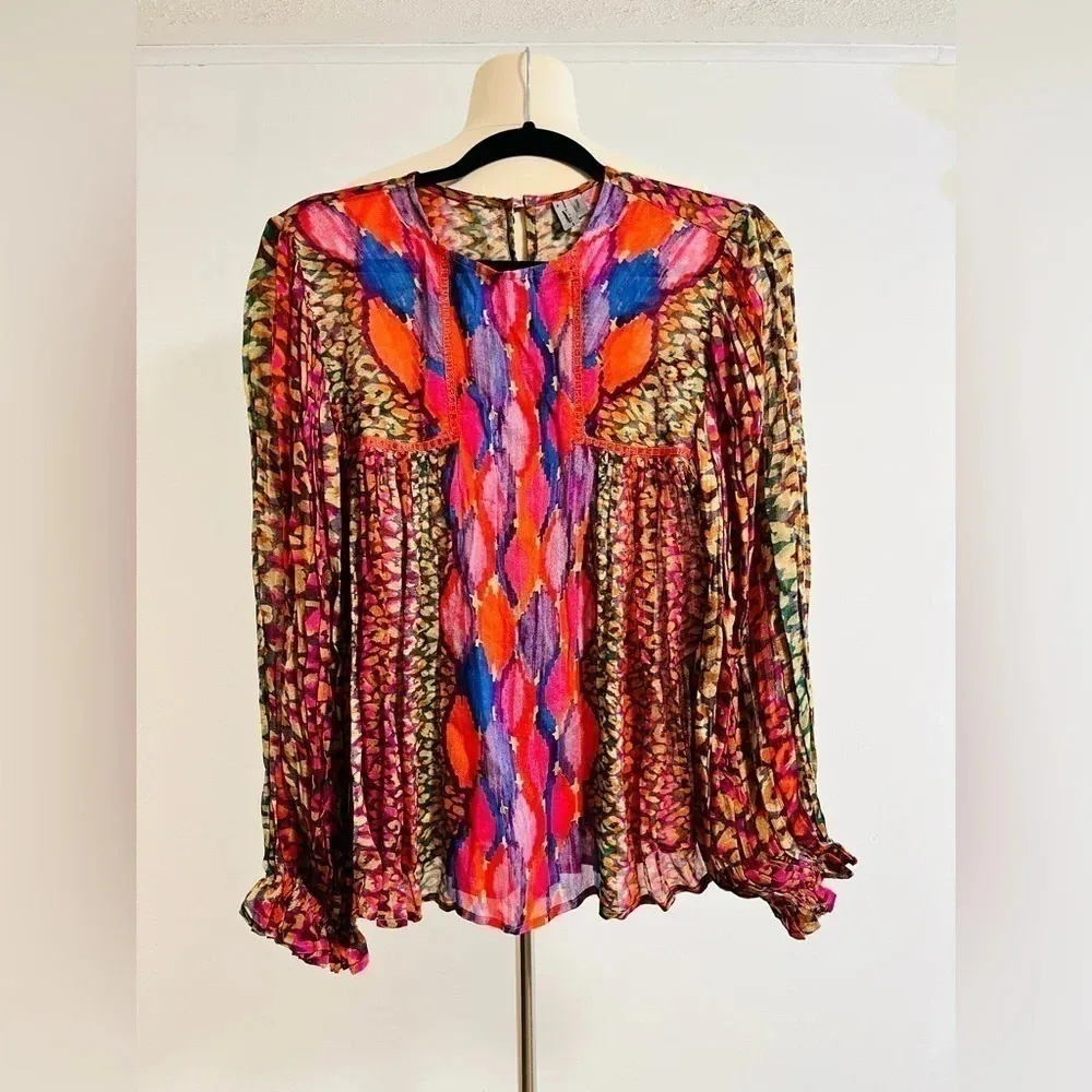 Anthropologie Bl-nk London Miranda Peasant Blouse Size XS NWT - Image 2