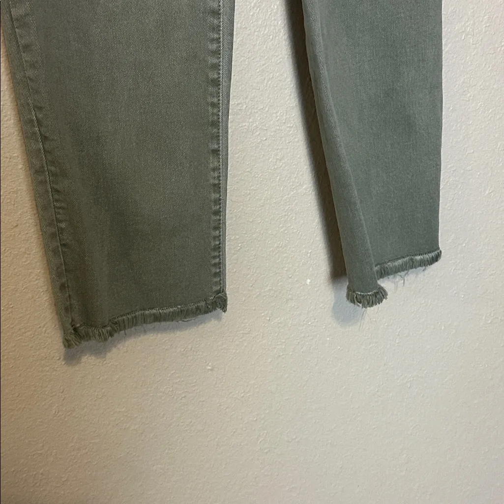 Chicos High‎ Rise Straight Leg Ankle Jeans In Sage Leaf Size 2 NWT - Image 4
