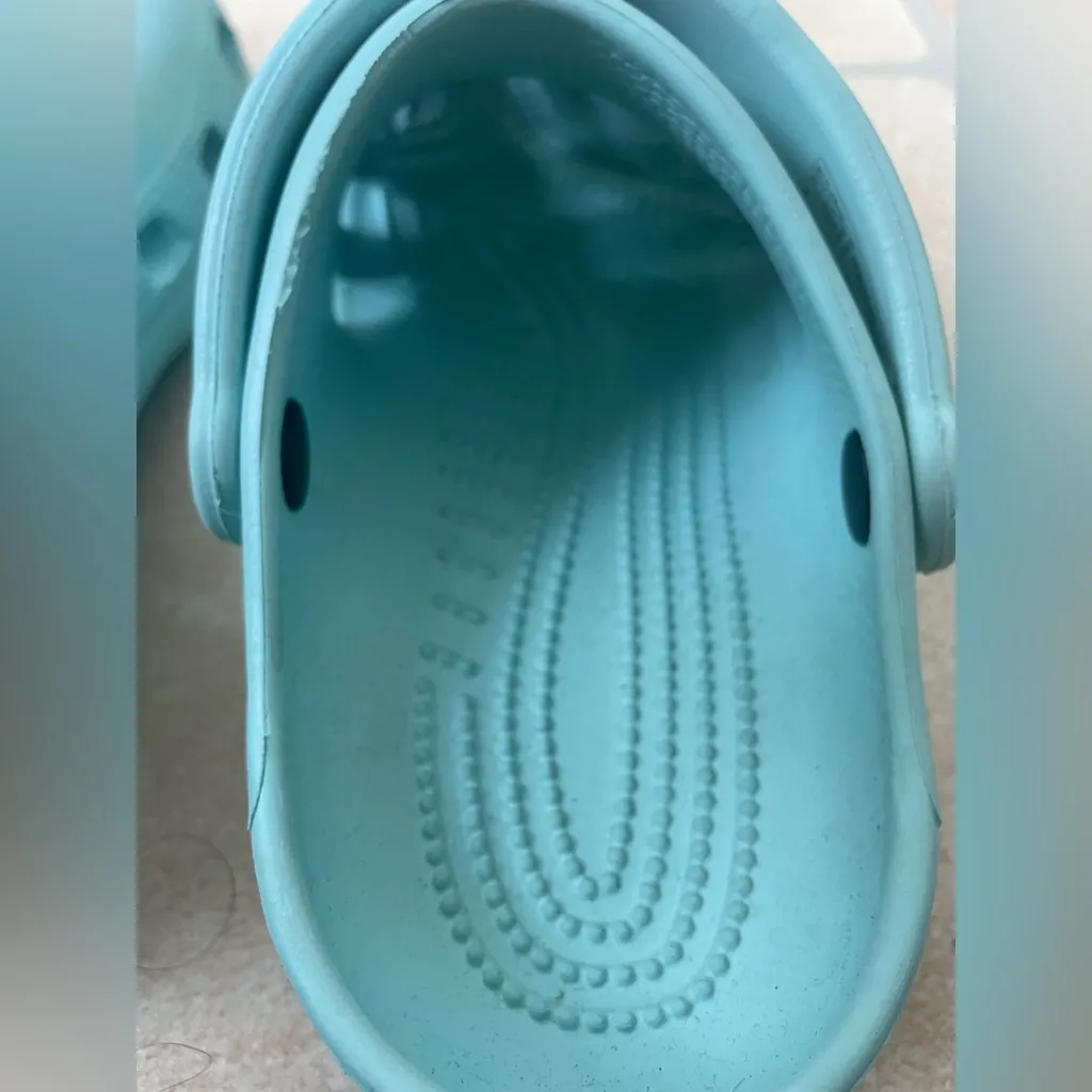 Crocs Classic Clogs, Teal / Aqua color; size 4 Men’s / 6 Women’s - Image 6