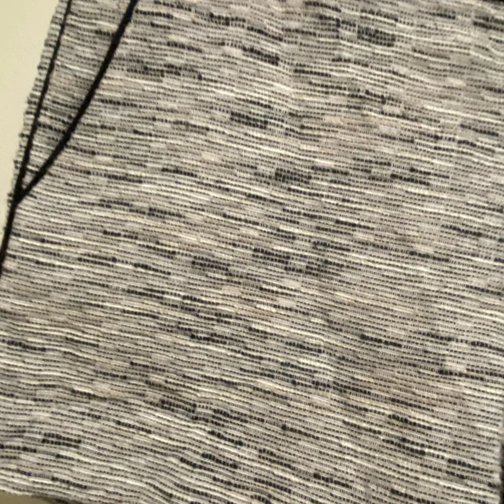 Ann Taylor Loft Womens Shorts Size 2 Waist 28” Stripes Striped Black White Gray - Image 2