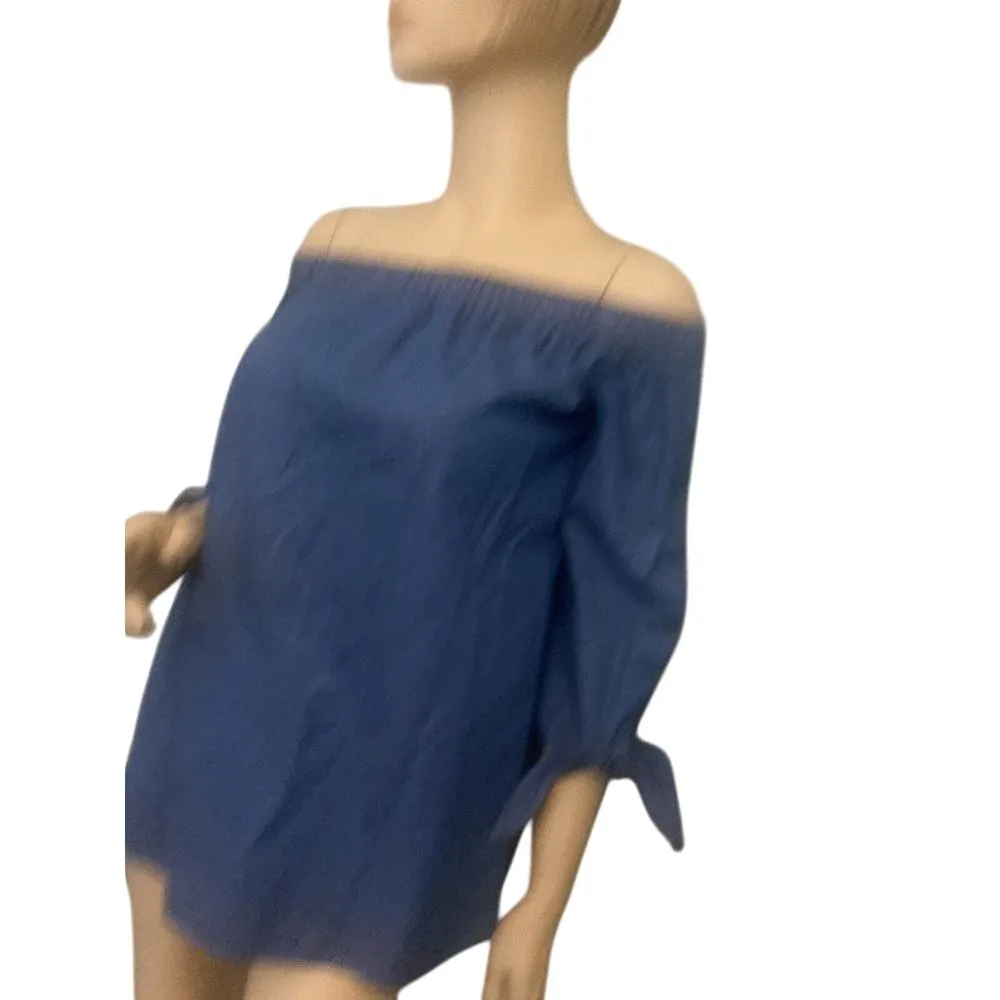 HAODUOYI  OFF THE‎ SHOULDER BLOUSE SZ M - Image 3