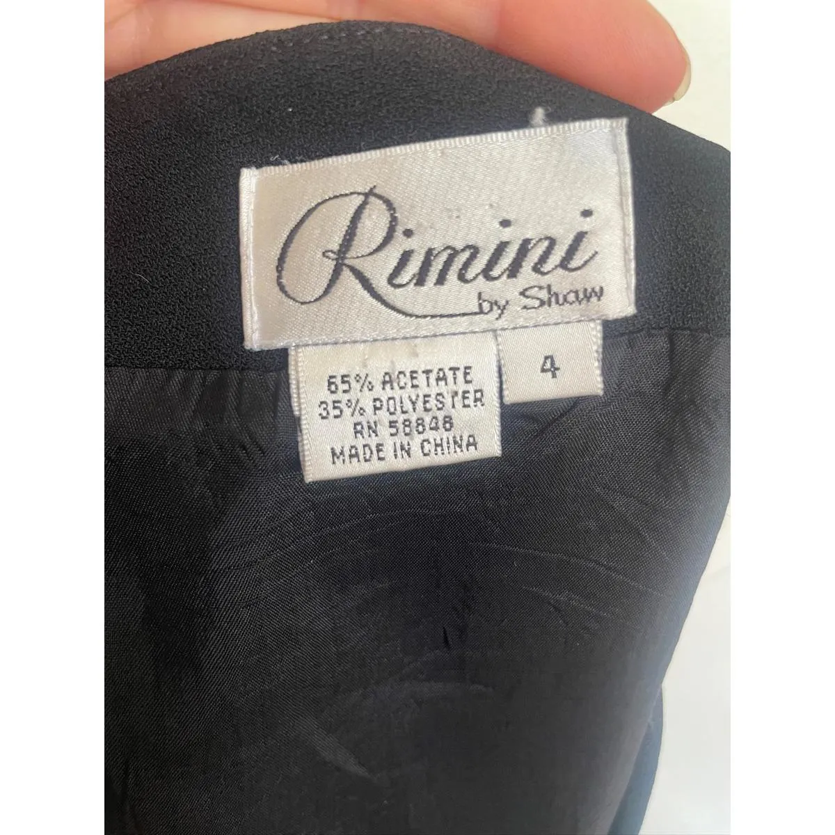 Vintage Black Glitter Mini Dress Size 4 - Image 5