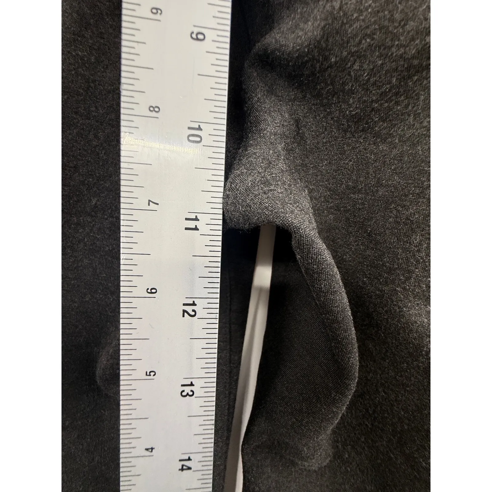 Betabrand Size L Petite Pants Charcoal Gray Bootcut Stretch Comfort Workwear - Image 5