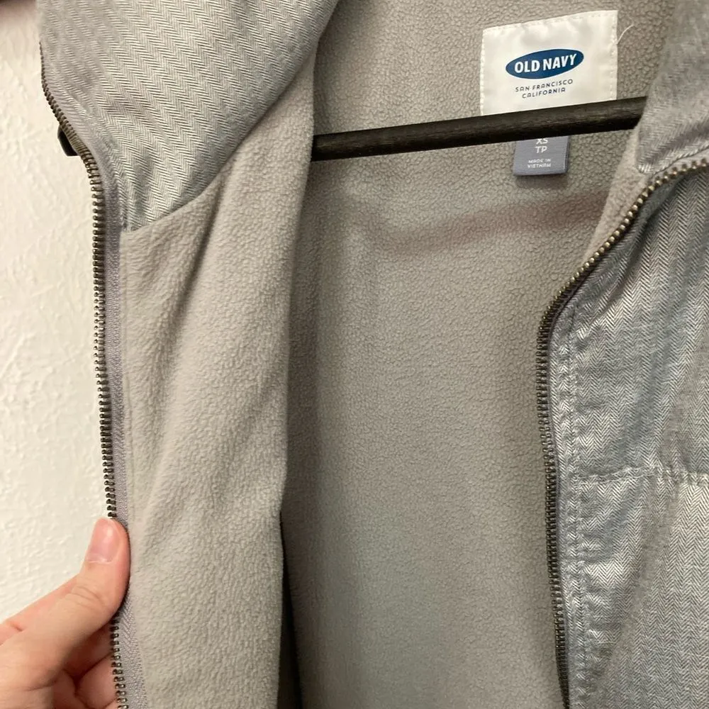 Old Navy  Puffer vest grey XS - Image 4