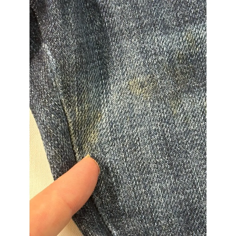 7 For All Mankind Bootcut Jeans Womens 28 "A"  Pocket Dark Wash Denim Made USA * - Image 9