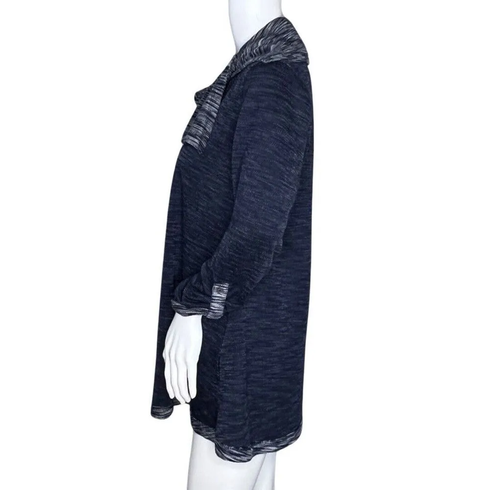 Soft Surroundings Sweater Women Small Blue Weekending Cowl Pullover Tunic Casual - Image 3