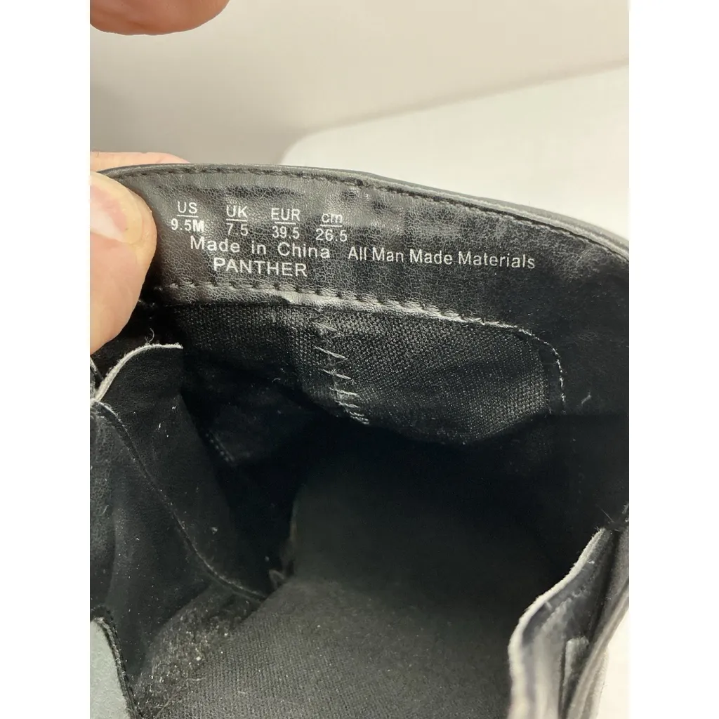 Fergalicious Womans  Panther Booties 9.5 M Black Side Zip Block Heel - Image 7