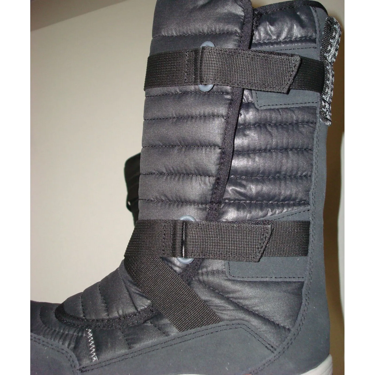 New Black Womens 6 Merrell Waterproof Boots Tall Warm Snow Hiking Polar Sport - Image 6