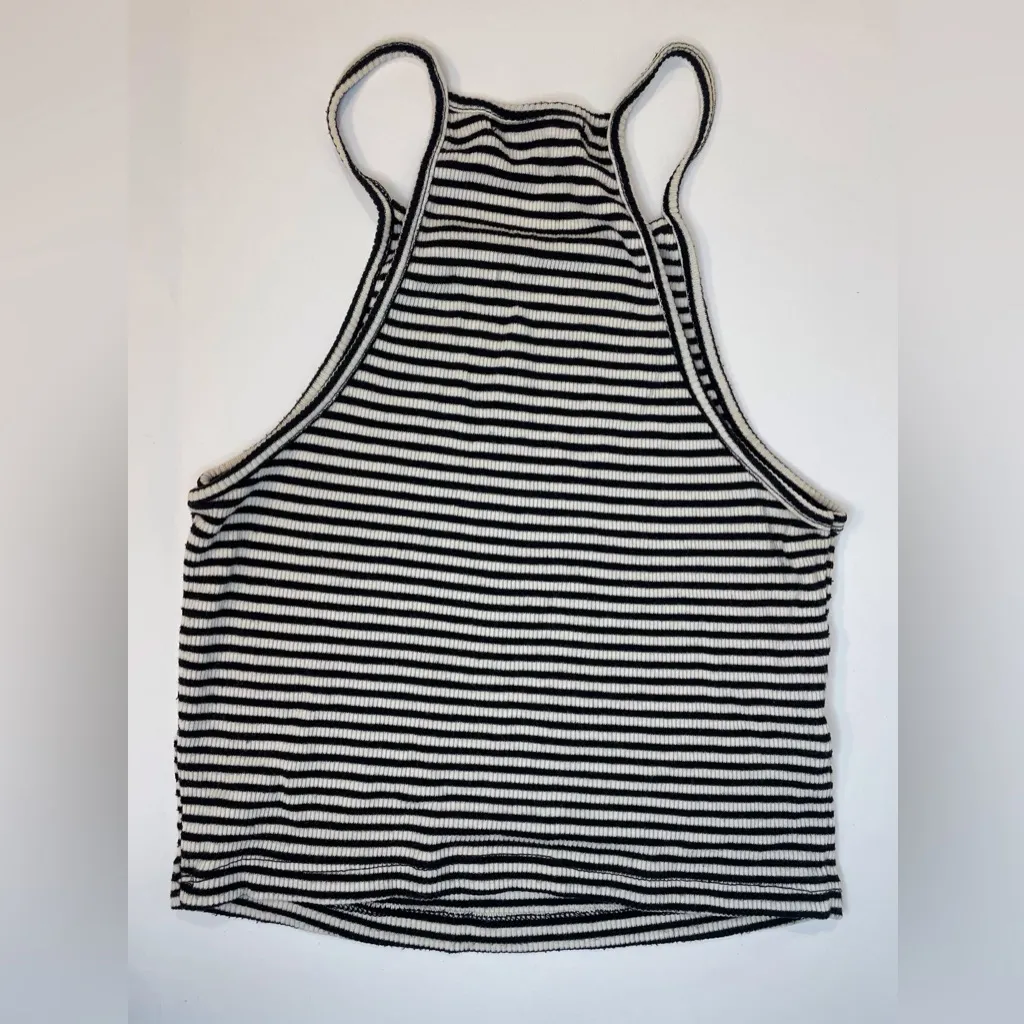 Set of 2 Brandy Melville Y2K Black Striped‎ Cropped Tank Tops Size S / one size - Image 7