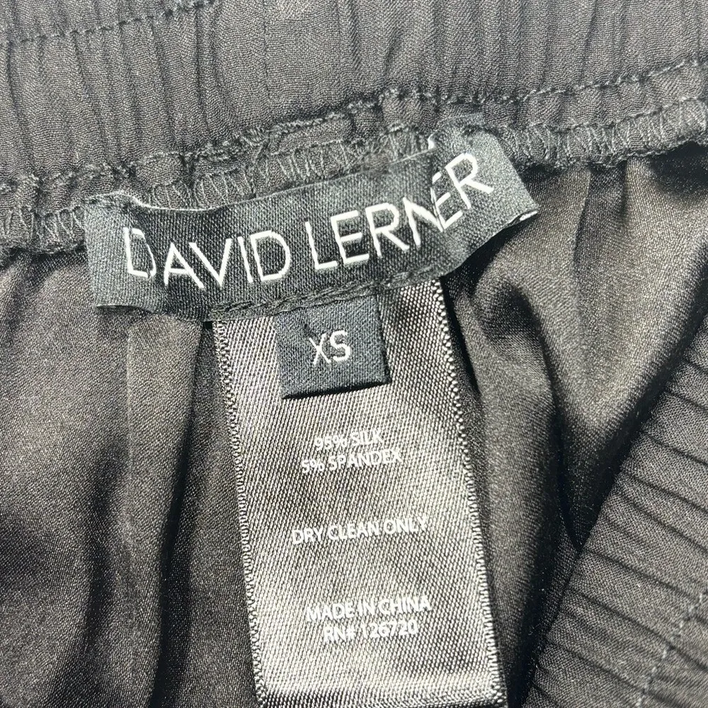 David Lerner XS Black Casual Pants Randall Pants Adjustable‎ Waist Silk Spandex - Image 11