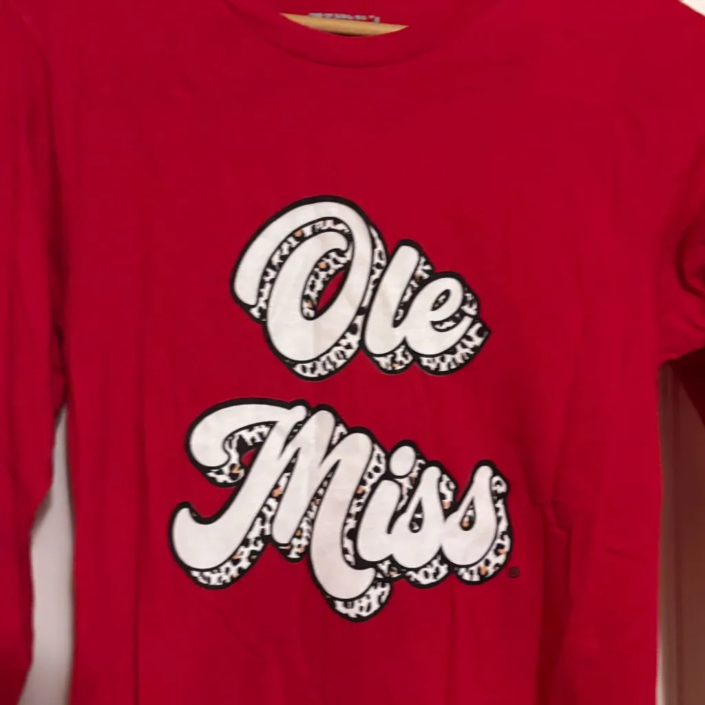 Ole Miss Rebels T Shirt Women's Small Red Gameday Couture X Social House Cotton - Image 2