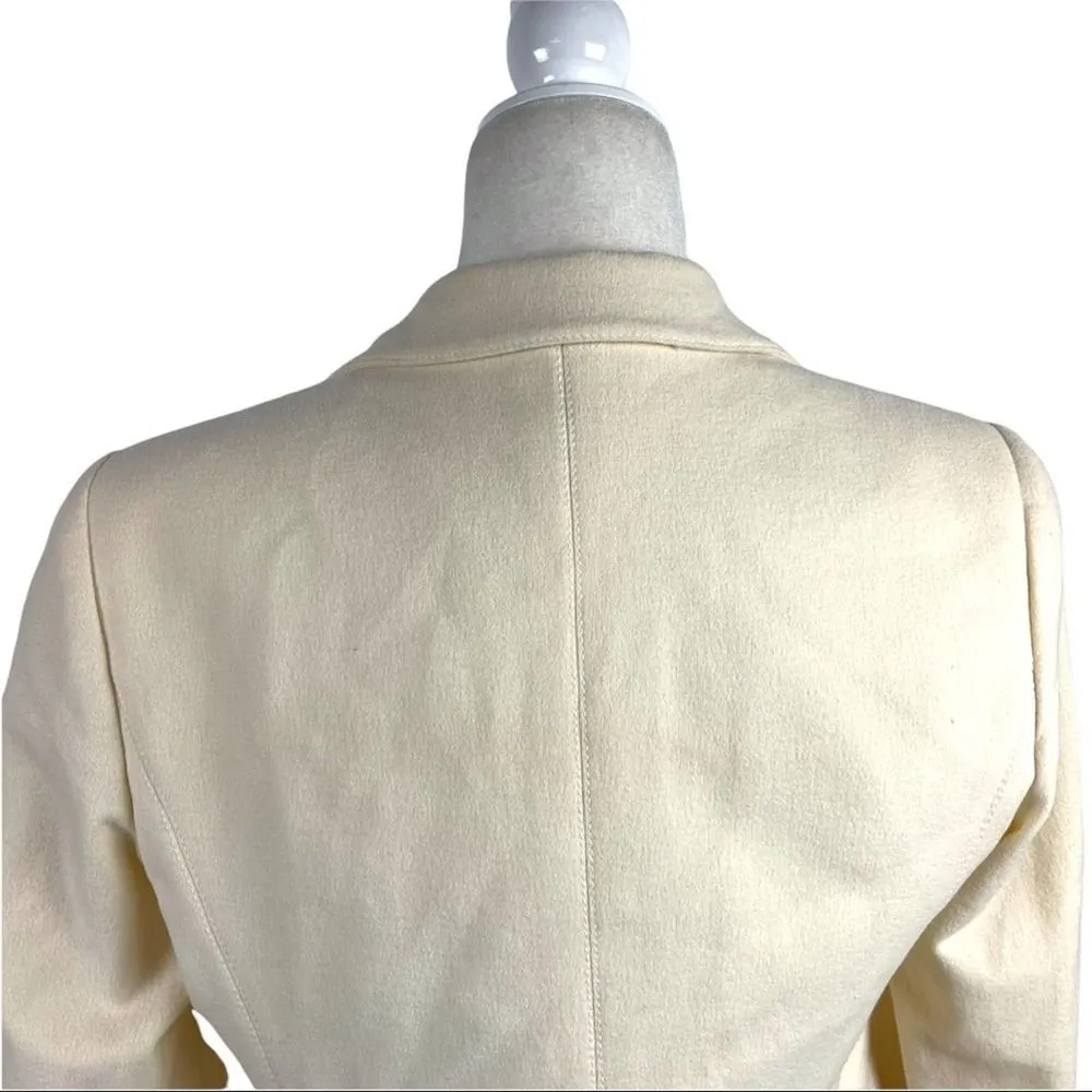 New Emporio Armani Single-breasted Fitted High/low Peplum Blazer Size 12 - Image 8