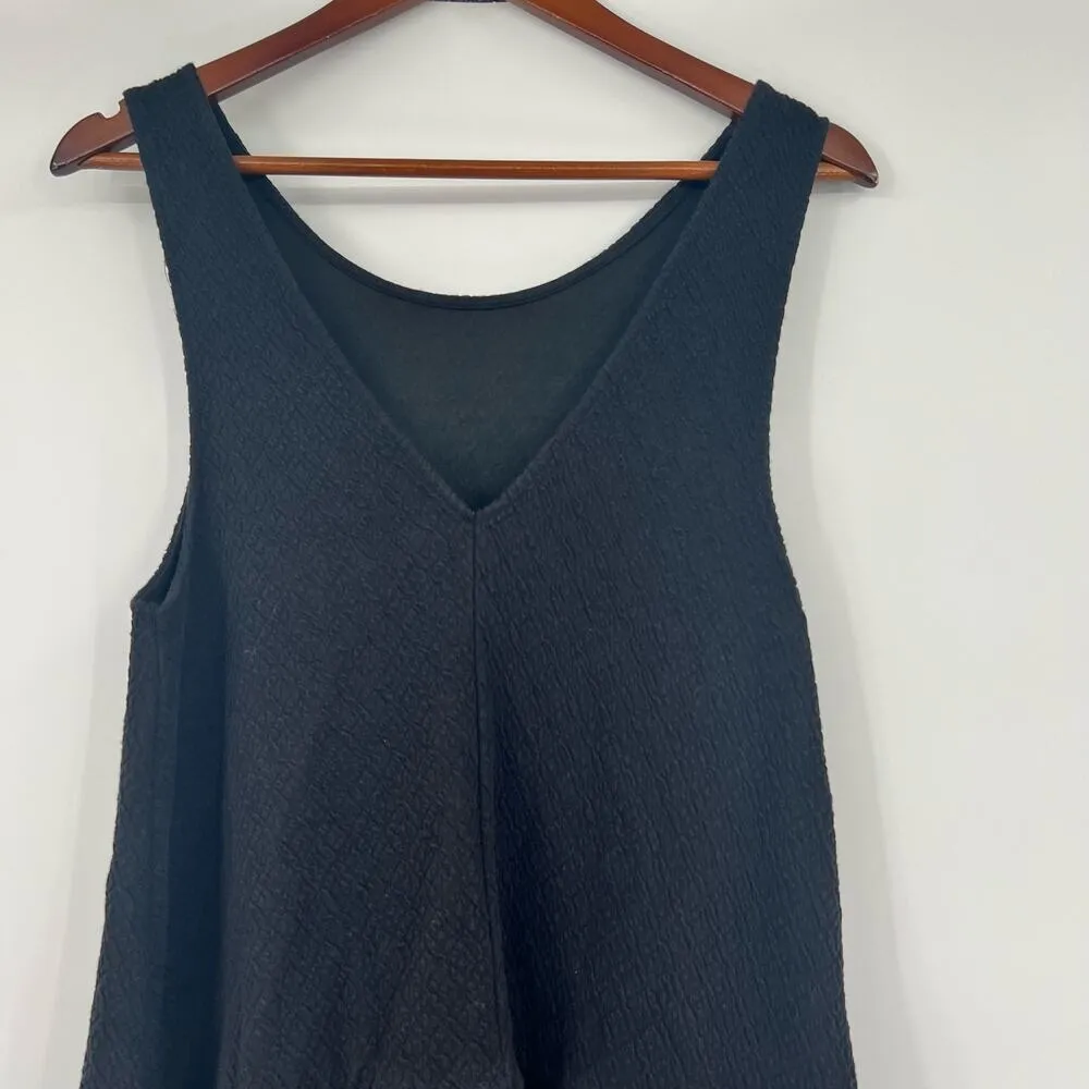 Free People black Easy Street Mini Dress v-back easy to wear stretch size XS - Image 5