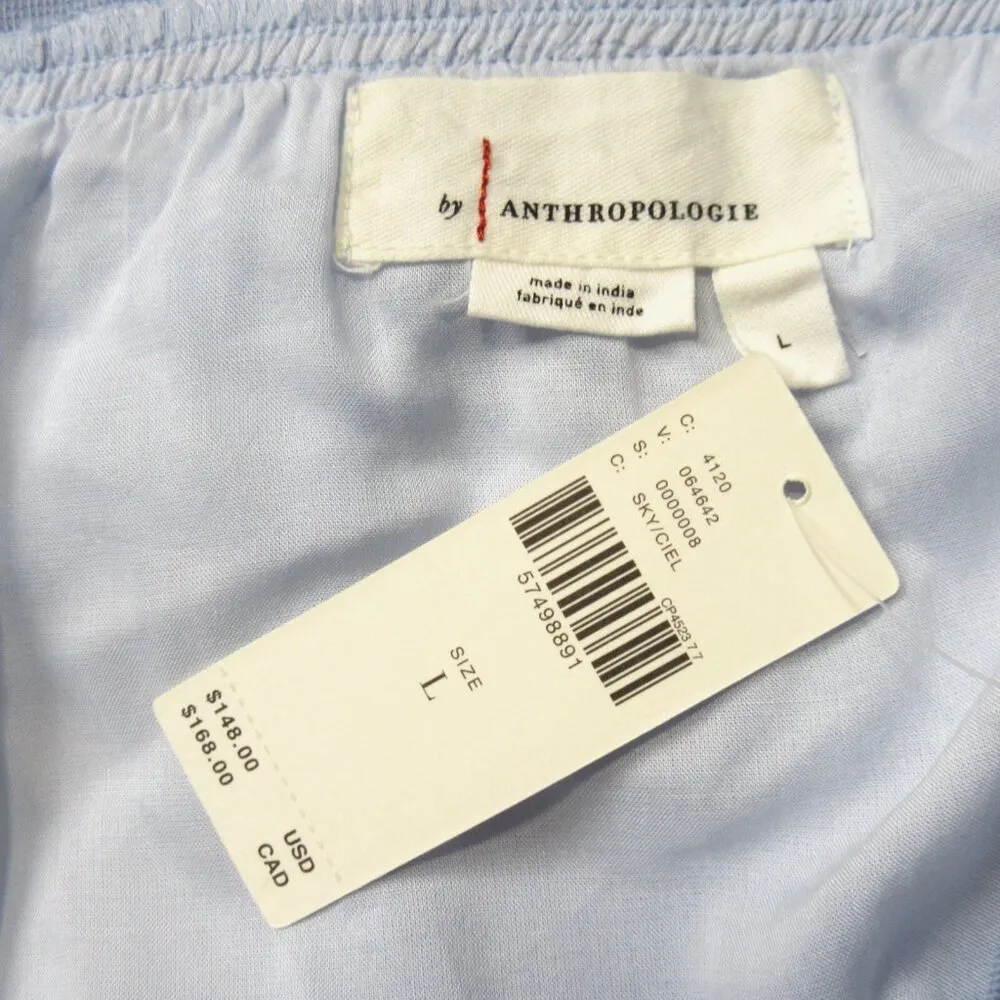 NWT by Anthropologie Evelyn Cheri in Sky Blue Ruffled Tulle Midi Skirt L - Image 6