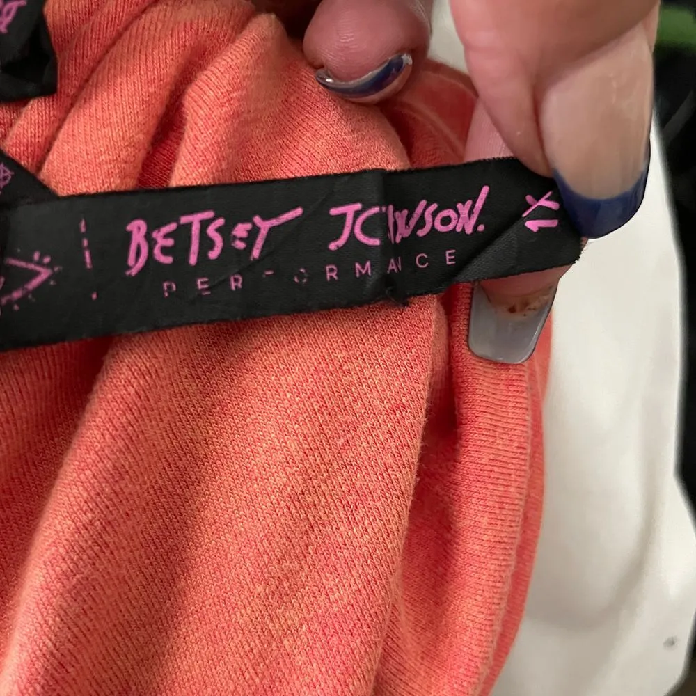 Betsey Johnson  Pink Skull Butterfly Graphic T-Shirt Size 1X - Image 5