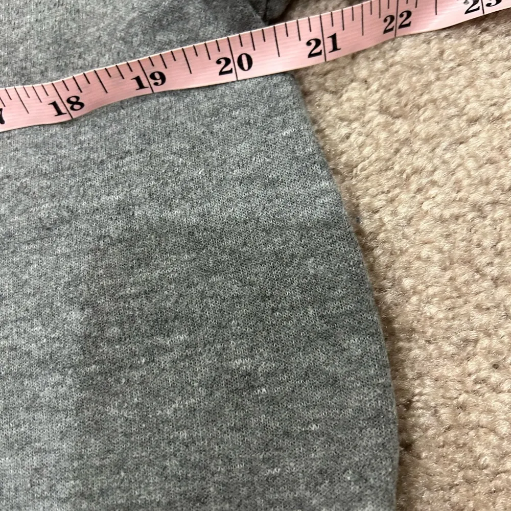 Aviator Nation Heather Grey Rainbow 5 Stripe Cropped Crewneck - Image 6