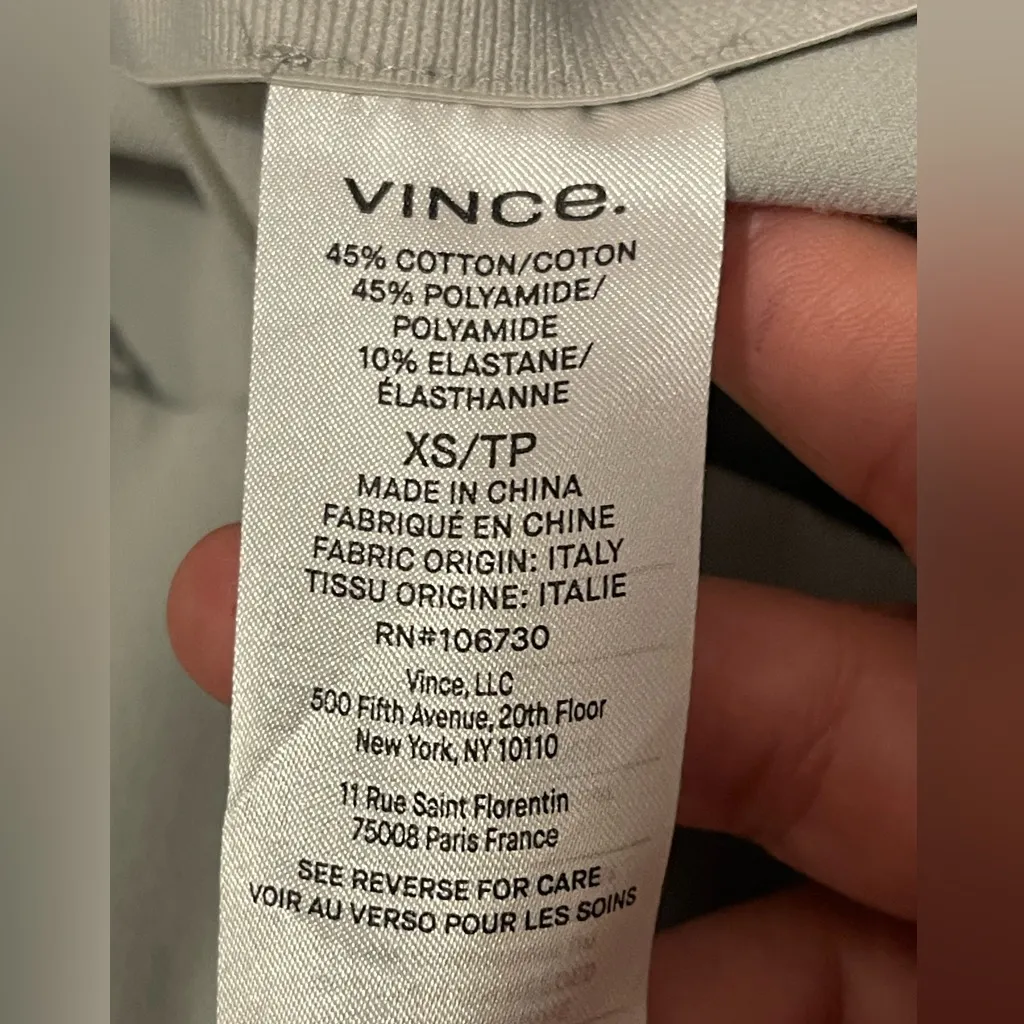 Vince Women’s Stitch Front Front Seam Ponte Legging Gesso Stretch Minimalist - Image 14