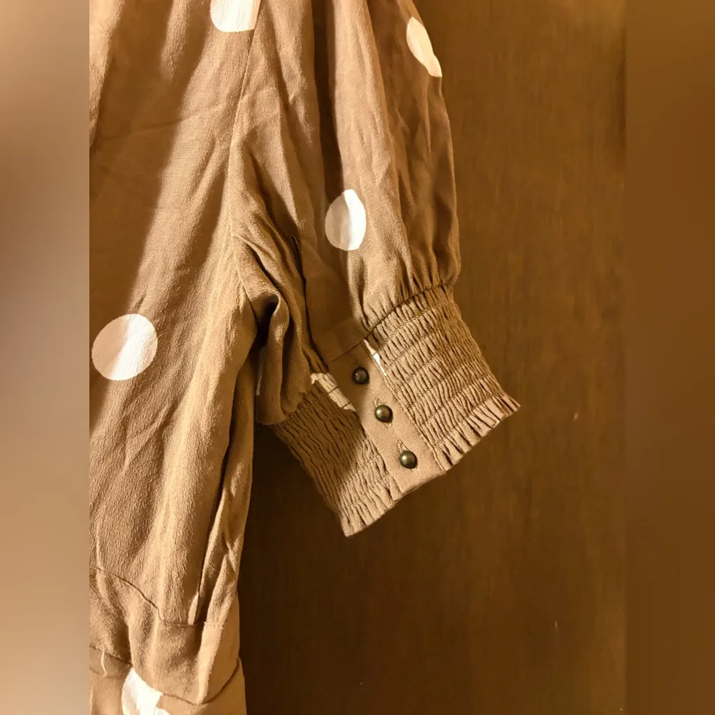 NWT Anthropologie Maeve Bernice Polka Dot Wrap Dress - Image 9