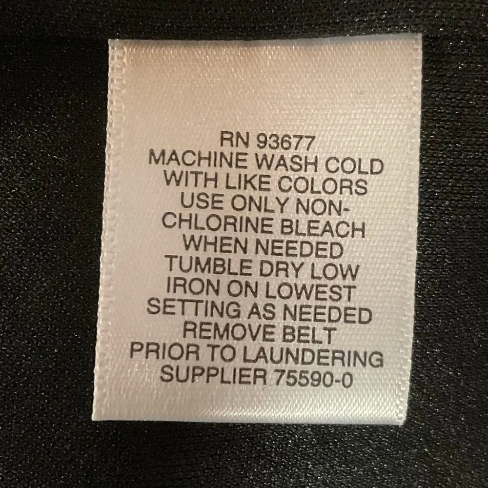 Liz Claiborne Formal Dress Sz 14‎ Black Lace W/ Nude Short Sleeve Knee Length - Image 12