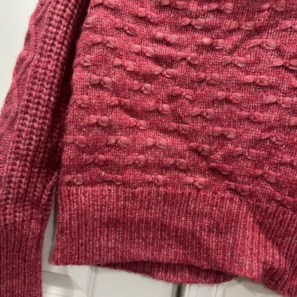 LoveShackFancy Pink Furry Yarn Kingston Pullover Sweater Size Small $425 - Image 7
