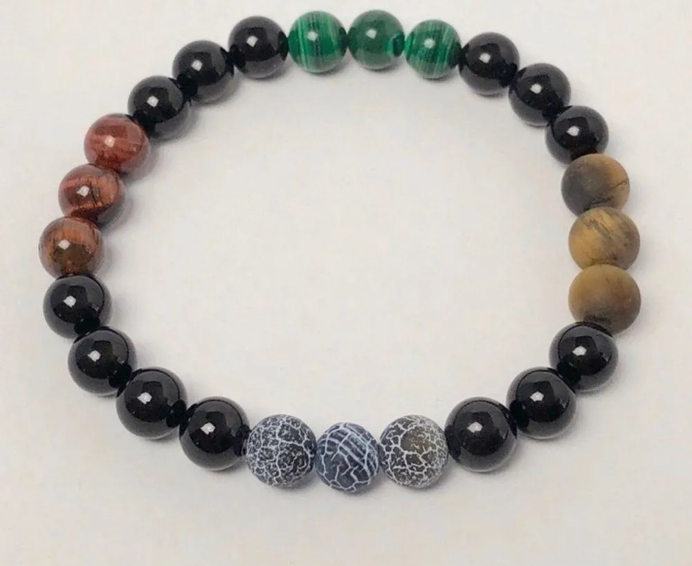 Onyx, Malachite, Volcanic Stone & Tiger Eye Black - Image 4