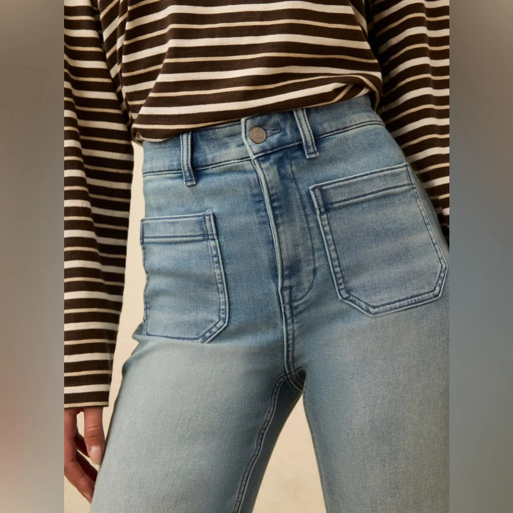 Faherty Stretch Terry Patch Pocket Ankle Pant - Eastern Shore Wash Size 25 - Image 2