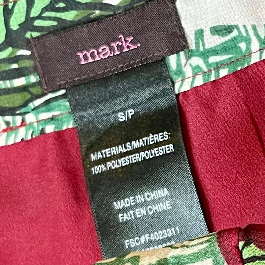 Mark. Tropical Floral Maxi Skirt Small Red - Image 6