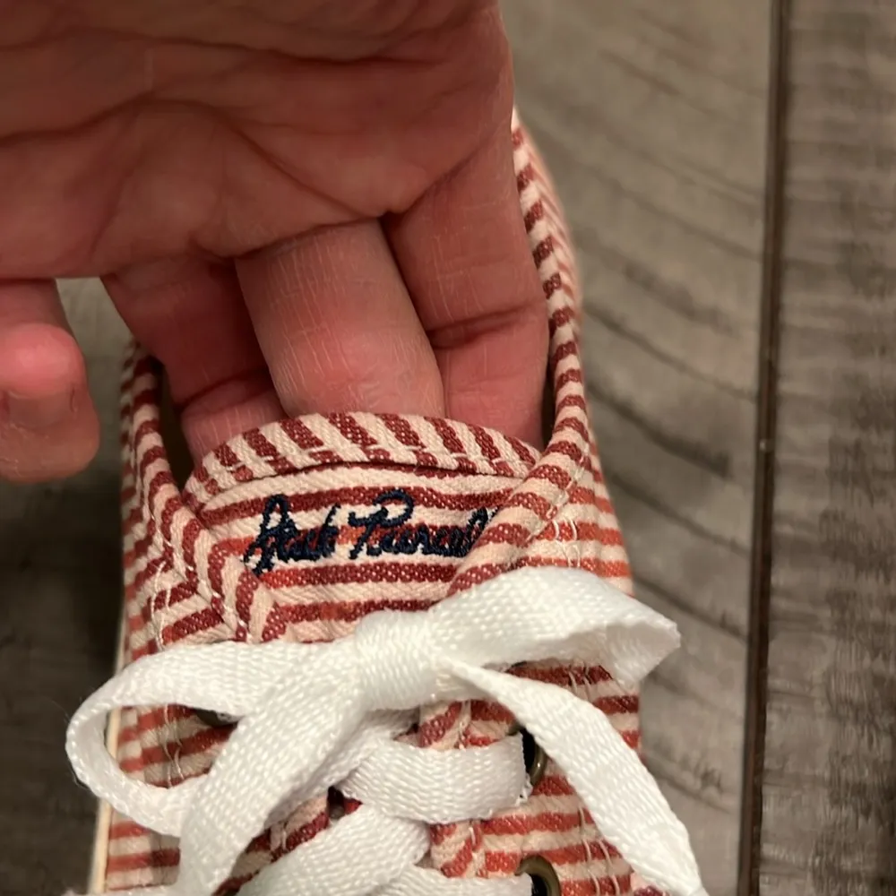 Converse Jack Purcell CoLab  red stripes lo top EUC - Image 4