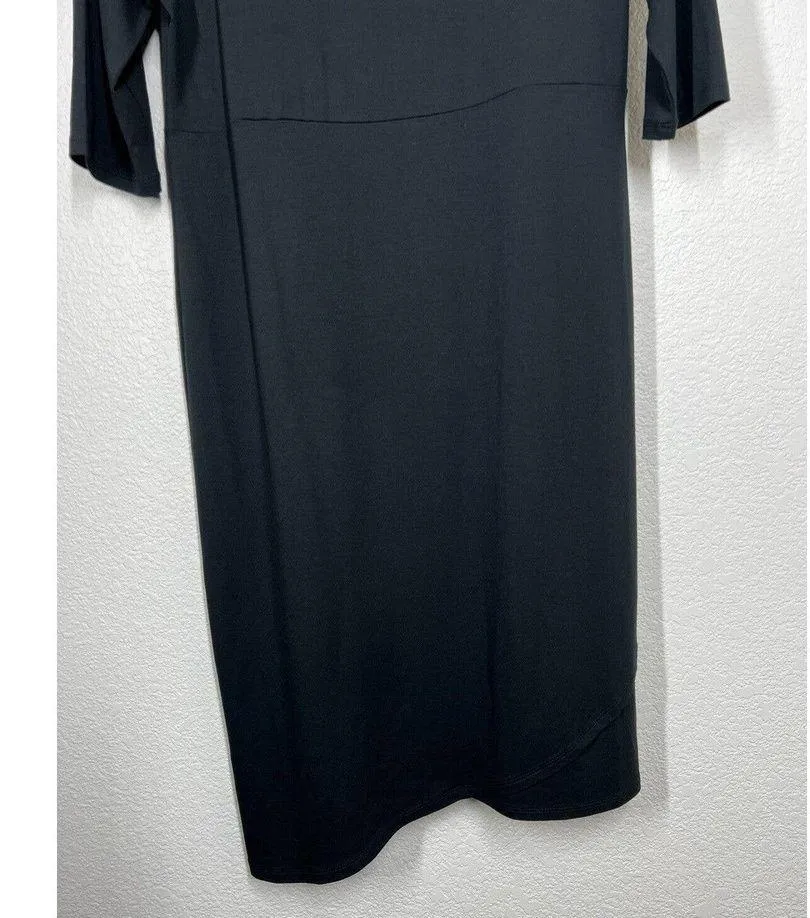J. Jill Black Wearever Asymmetric Hem Dress - Image 2