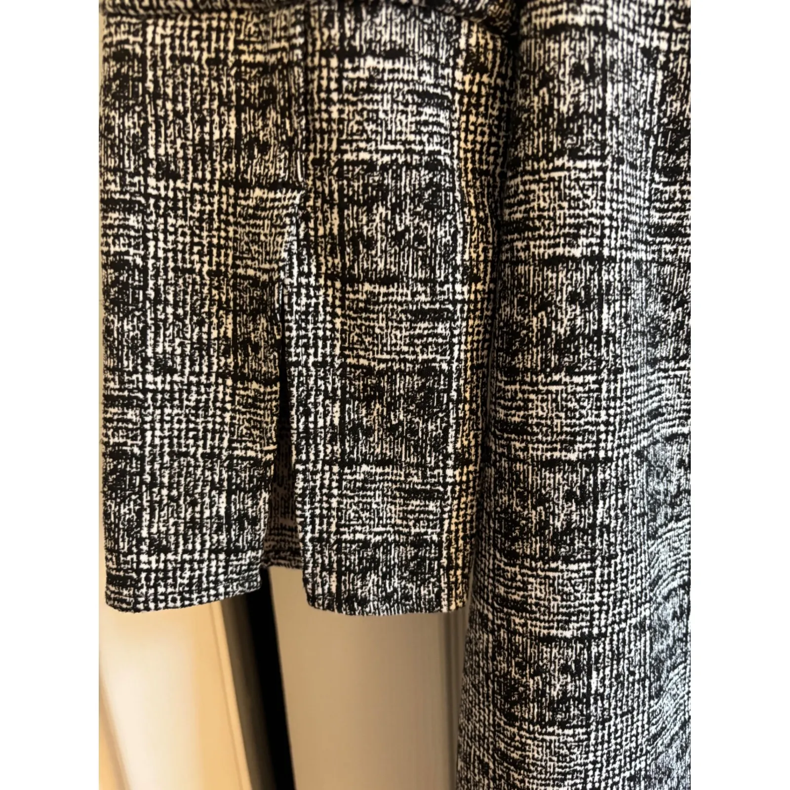 Banana Republic Black & White Plaid Dress Size 8 Fully Lined  Elegant Workwear - Image 4