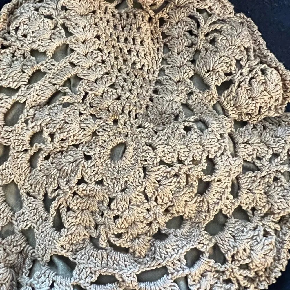 Crotchet mini bag Tan - Image 3