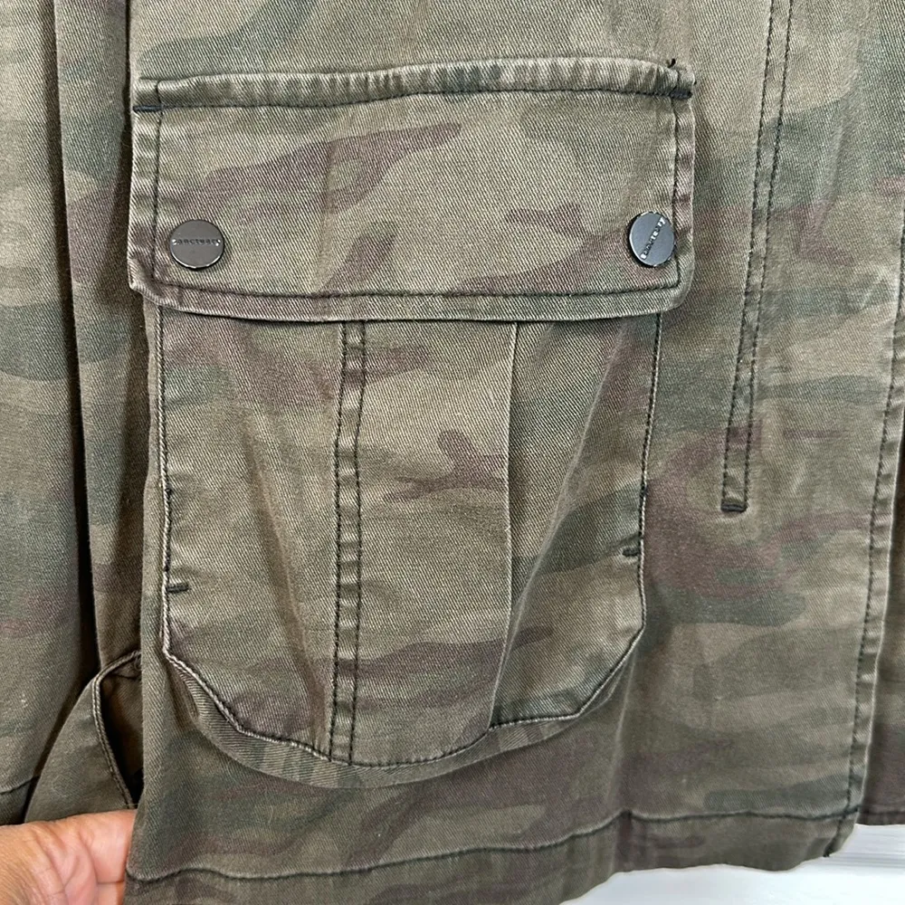 Women's Sanctuary Military Army Green Camo Pocket Jacket Size Med GUC - Image 3