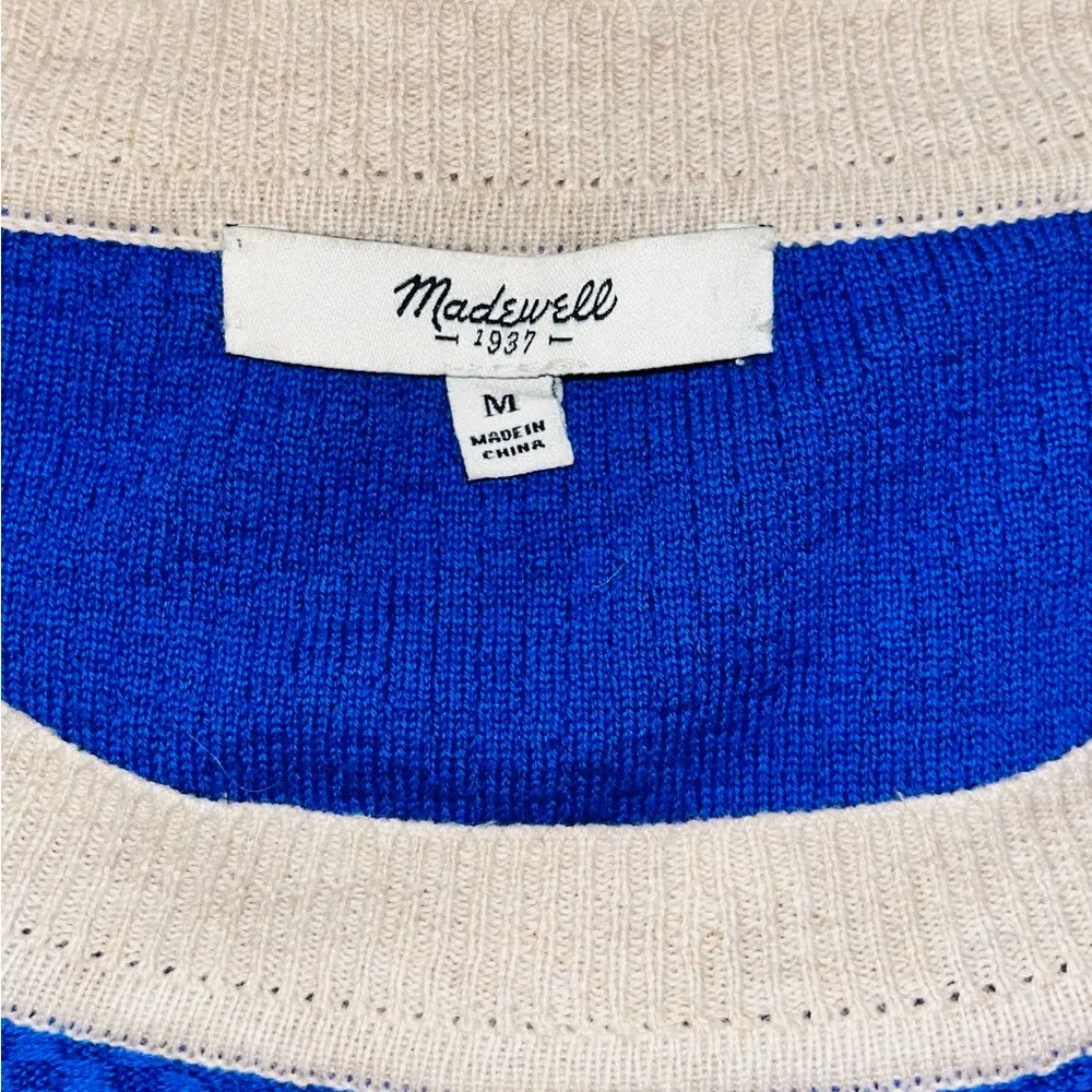 MADEWELL Color Block Sweater sz M - Image 4