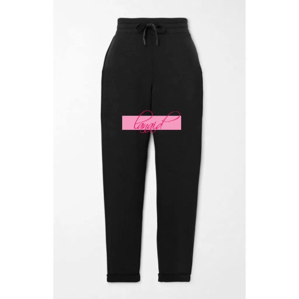 Spanx AirEssentials Tapered Pants Very Black Soft Slim 7/8 Ankle Joggers Travel - Image 9