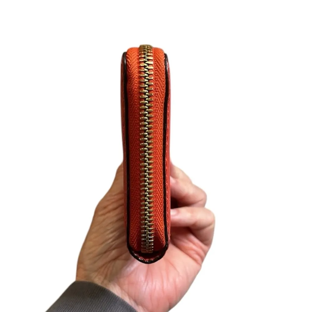 Michael Kors Red Safiano Leather Zip Around Continental Wallet - Image 10