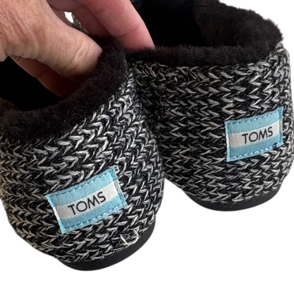 NWT Toms Alpargata Cozy Sweater Knit Black Size 9 - Image 6