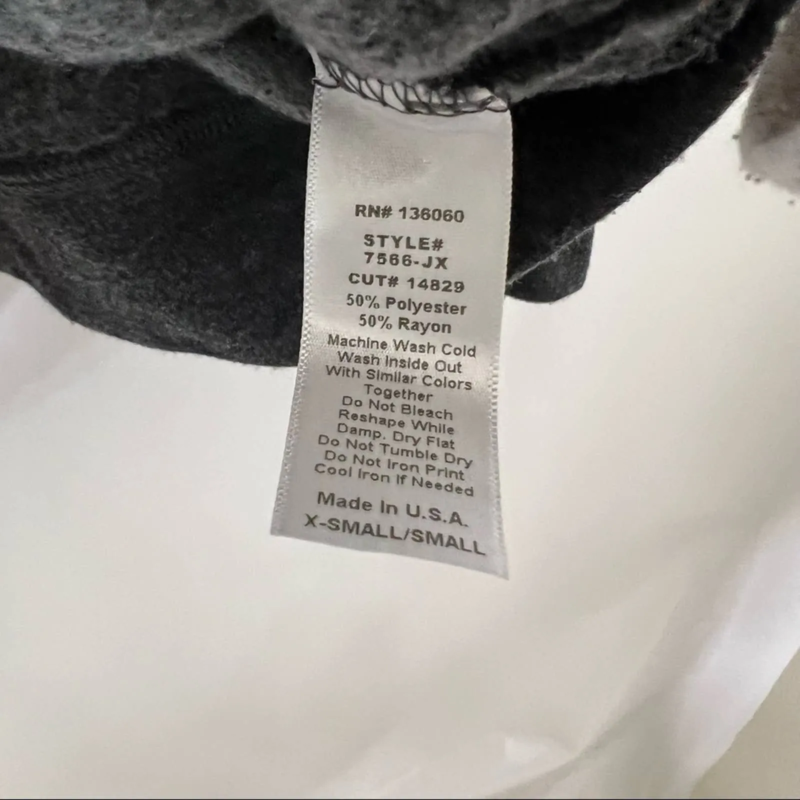 Project Social T Los Angeles Gray‎ Hoodie Sweatshirt Pullover Womens XS/S - Image 4