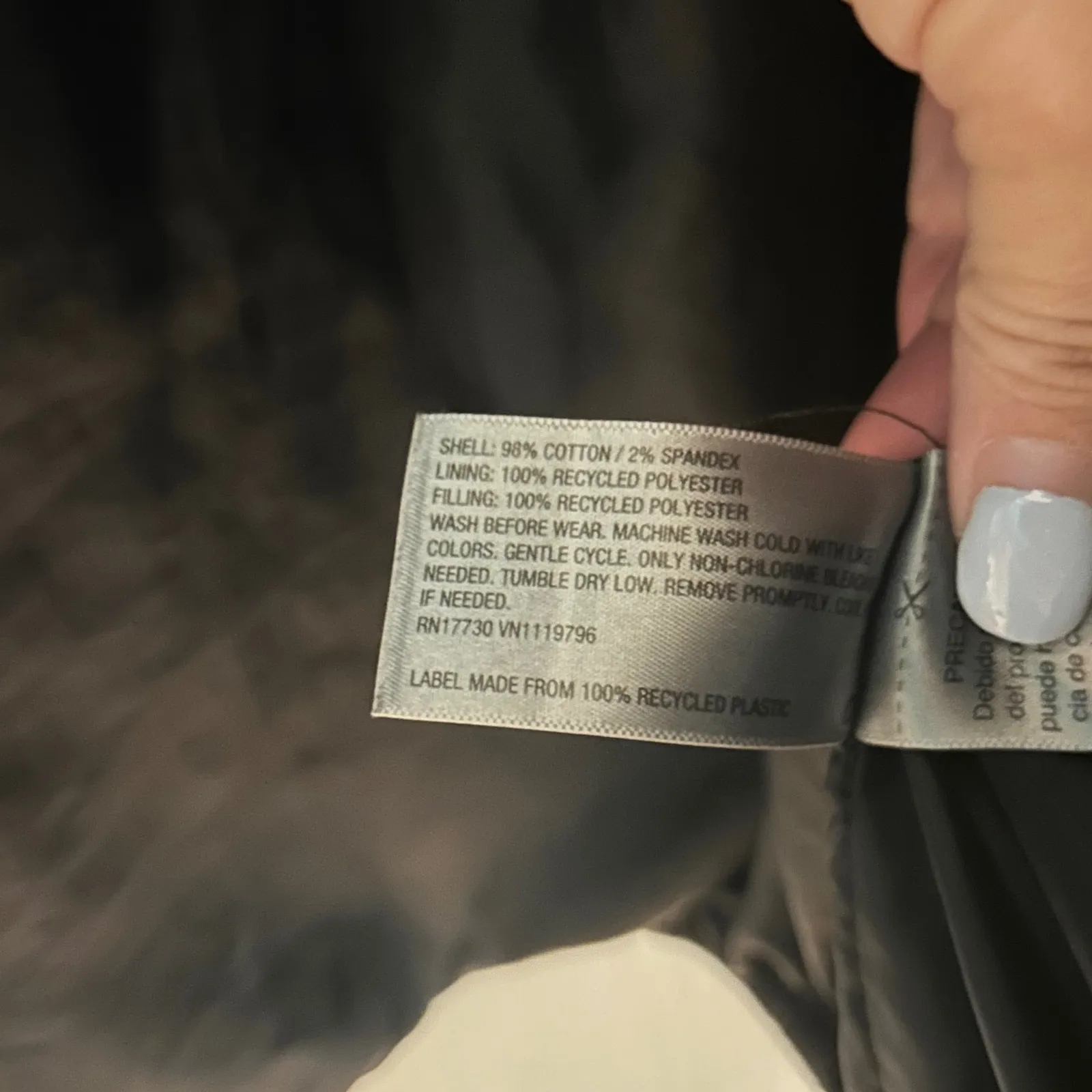 Universal Thread Quilted Jacket Women Medium Black Collared Zipper Cotton Blend - Image 9