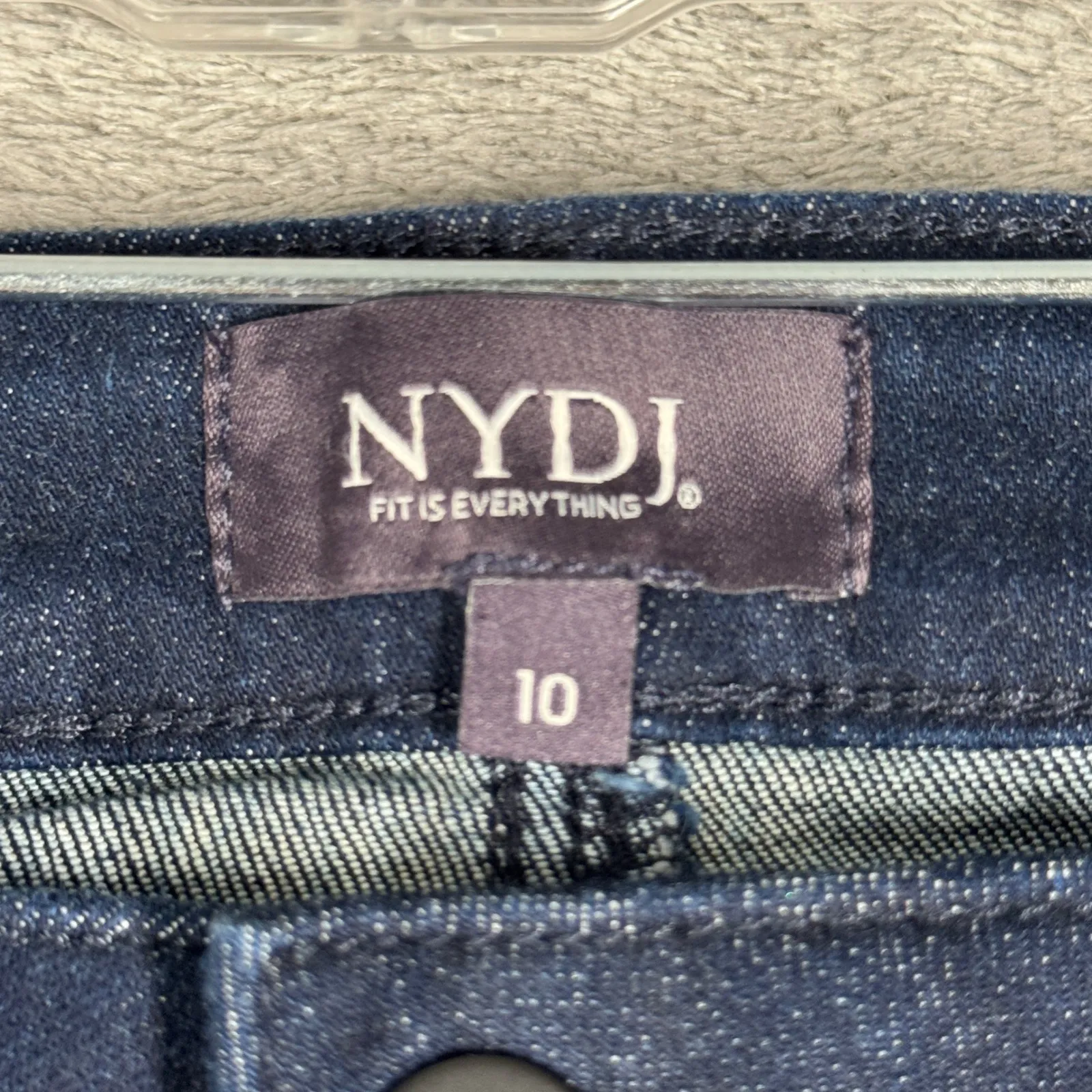 NYDJ Ami Skinny Jeans Womens 10 Blue‎ Dark Wash Stretch Mid Rise Classic Denim - Image 7