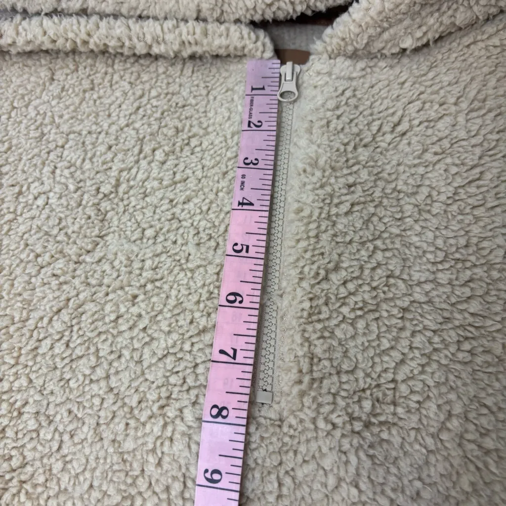 Koolaburra by UGG Brushed Back Sherpa Hoodie Pullover Irish Cream size M Size M - Image 10