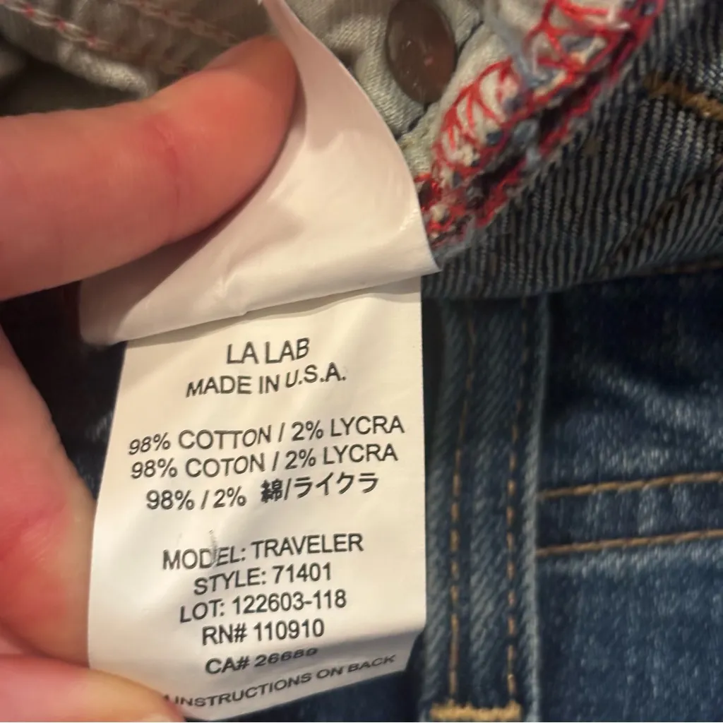 Chip & Pepper Low Rise Flare Jeans Size 27 Made in USA Y2K Vintage Denim Street - Image 8