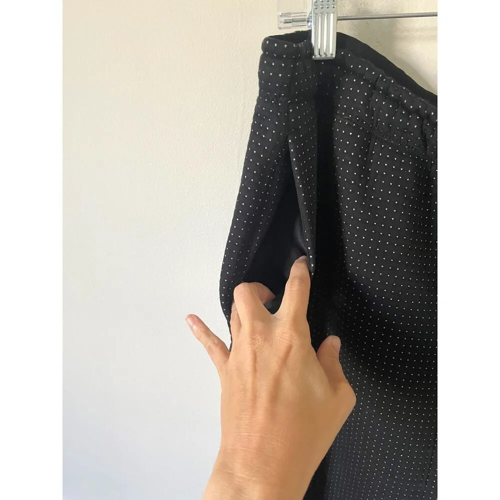 Nike Flare High Rise Polka Dot Pocket Casual Sweatpants Black White Size XL - Image 6