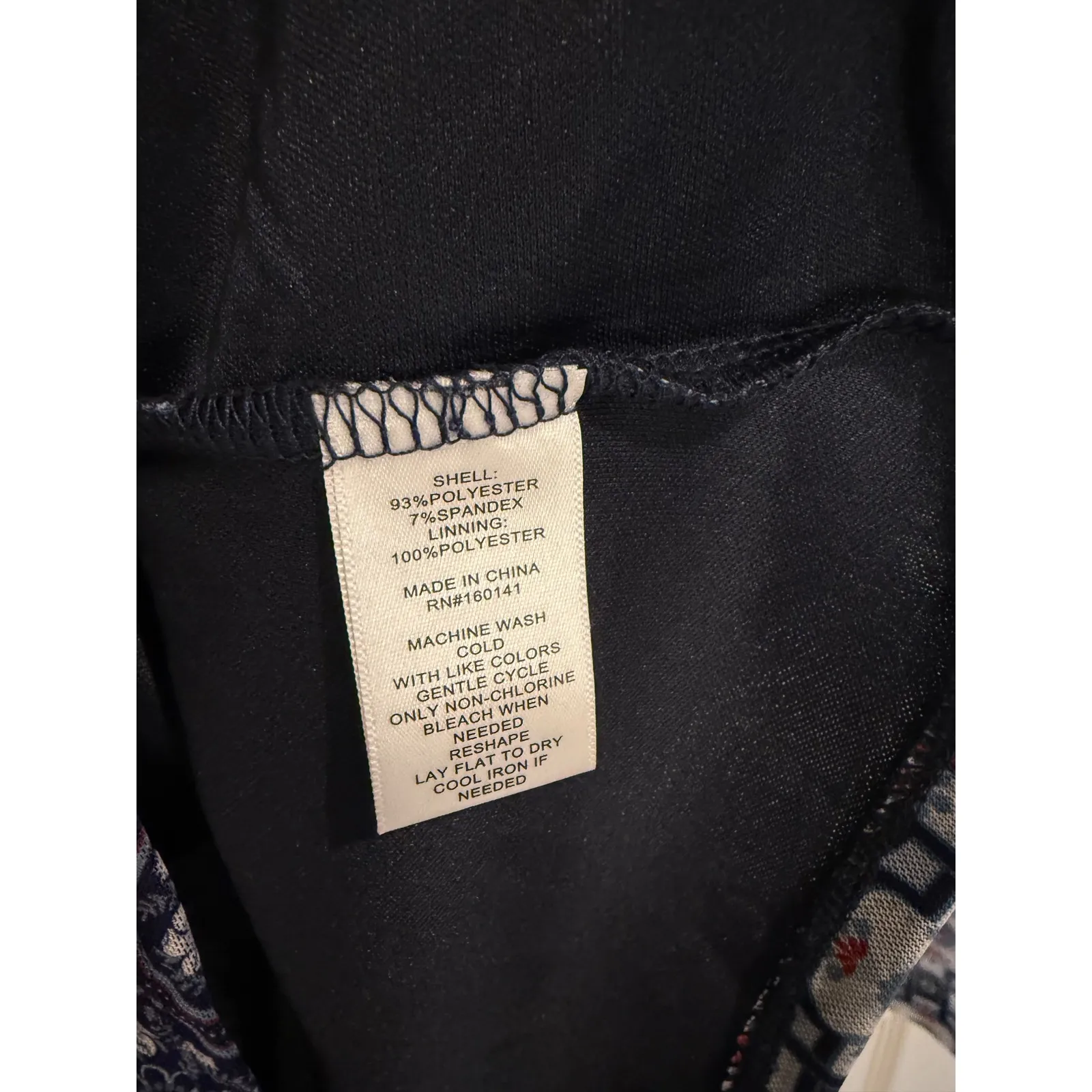 Daily‎ Thread Patchwork Blouse Long Sleeve Twist Front Top Blue Red S/P - Image 4