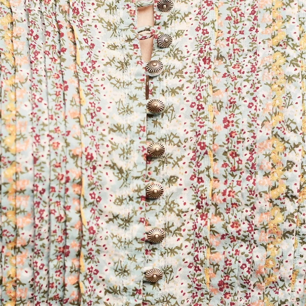 Anthropologie Maeve Gelise Button Blouse Top - Image 3