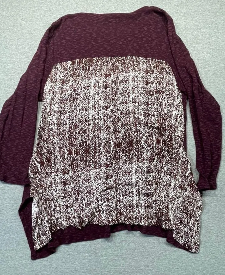 Women's  Top, 1X, Burgundy - Image 5