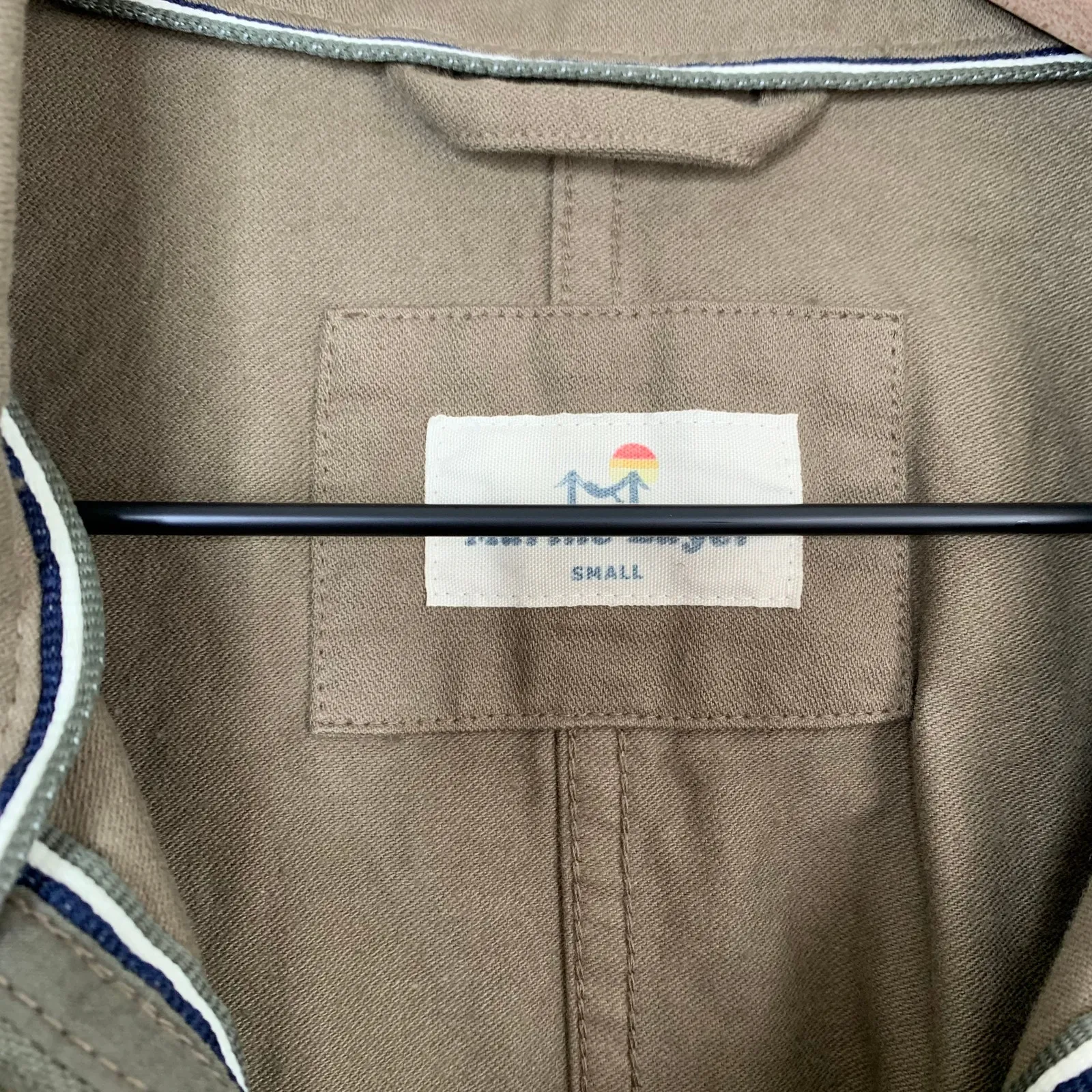 Marine Layer Elle Utility Zip Jacket Green Womens Small - Image 10