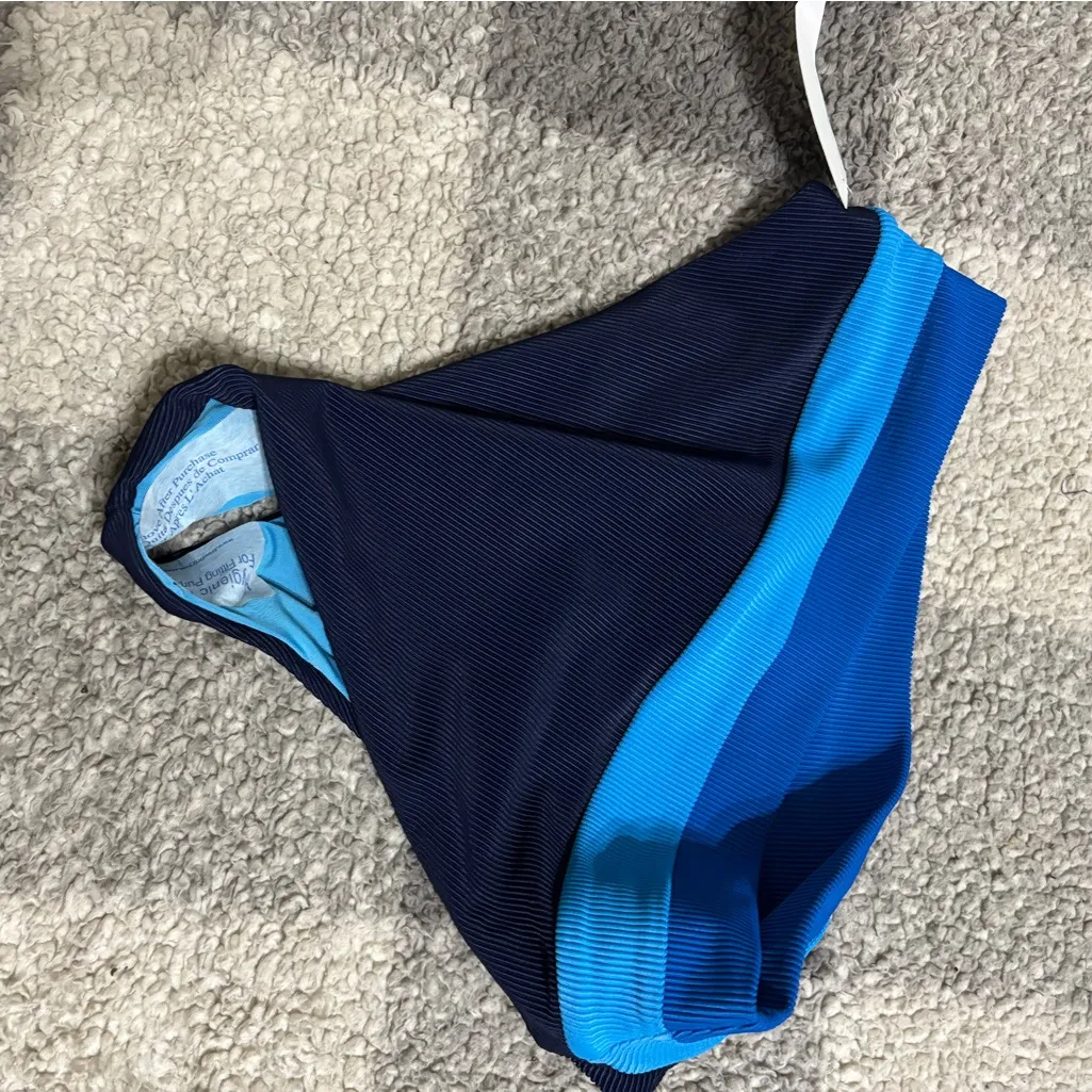 Beach Riot Heidi High-Waist Bikini Bottom – Marine Style BR35324F3 | Size M - Image 8