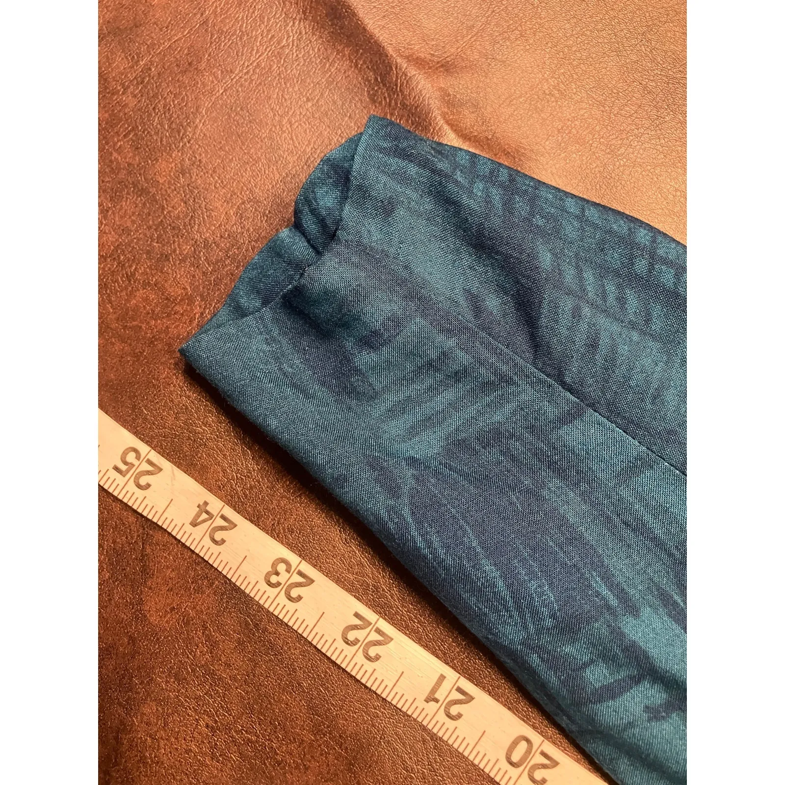 Casual Corner Woman Teal Abstract Rayon 2‑Piece‎ Set 1X USA Made Retro 80's 90's Blue - Image 14